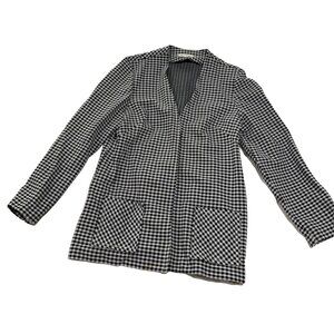 Vintage 1970s personal Division Leslie Fay Women's Houndstooth Jacket 34”